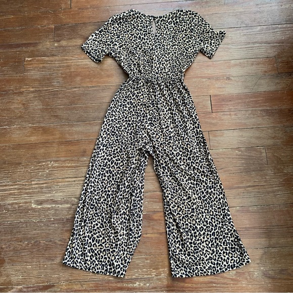 Ces Femme Animal Print Wide Leg Romper Jumpsuit - Picture 7 of 10